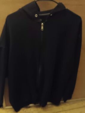 Athletic Works Black Full-Zip Hooded Sweater